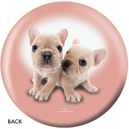 On the Ball French Bulldog - Novelty Bowling Ball (Front)