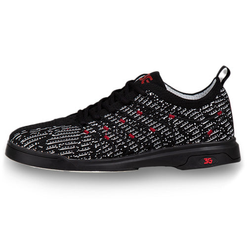 3G Ascent II - Men's Advanced Bowling Shoes (Black / White - Side)