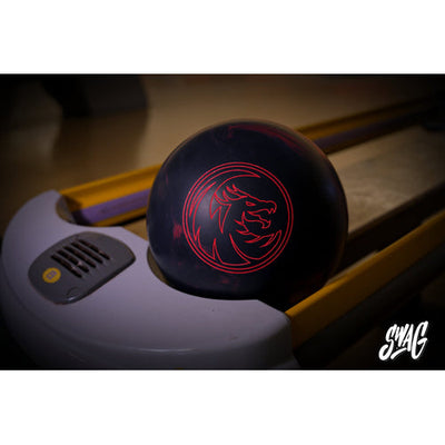 Swag Black Dragon - Upper-Mid Performance Bowling Ball (on rack)