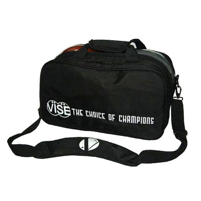 VISE Clear Top - 2 Ball Tote Plus Bowling Bag (Black)