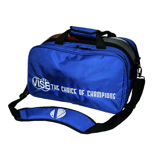VISE Clear Top - 2 Ball Tote Plus Bowling Bag (Blue)