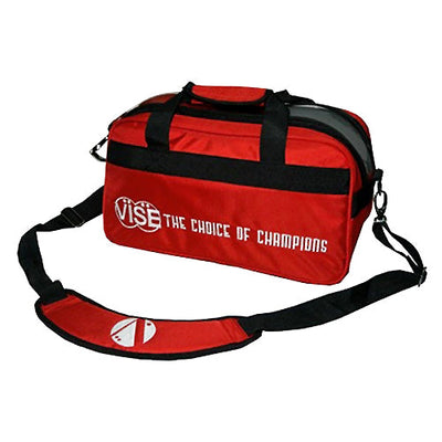 VISE Clear Top - 2 Ball Tote Bowling Bag (Red)