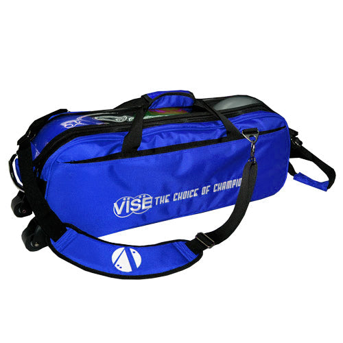VISE Clear Top - 3 Ball Tote Roller Bowling Bag (Black)