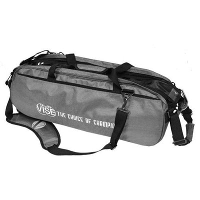 VISE Clear Top - 3 Ball Tote Roller Bowling Bag (Gray)