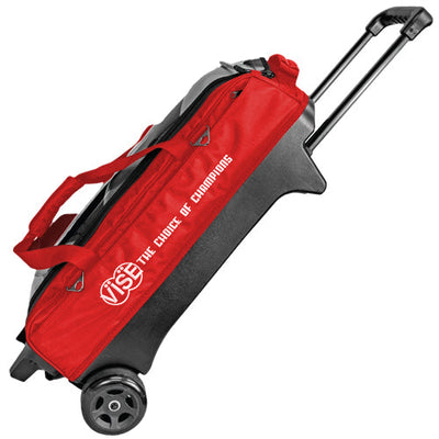 VISE 3 Ball Tournament Roller Bowling Bag (Red)