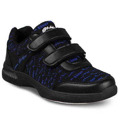 KR Strikeforce Flyer Mesh Youth Velcro - Boy's Bowling Shoes (Black / Royal)