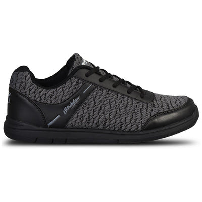 KR Strikeforce Youth Flyer Mesh - Boy's Bowling Shoes (Black / Steel - Side)